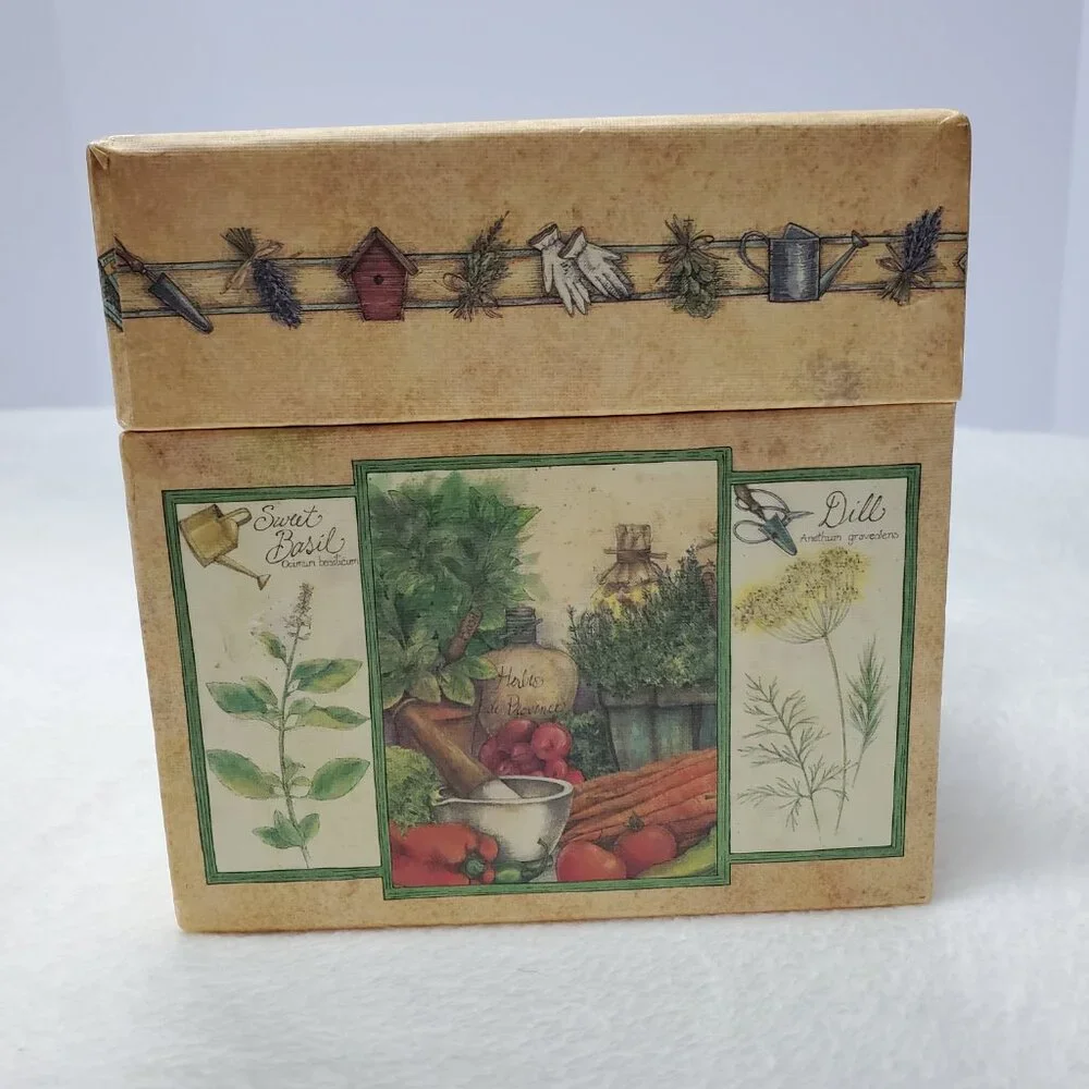 Small Decorative Storage Box Garden Seasonal Herbs Bob's Boxes Gift Box